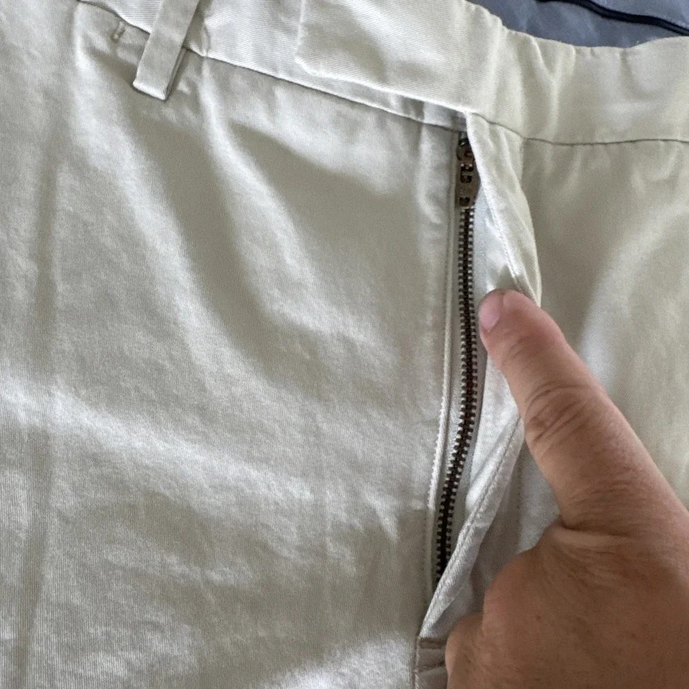Polo Ralph Lauren Pants Mens 36x30 Cream Tan Chino Flat Front Stretch Slim Fit